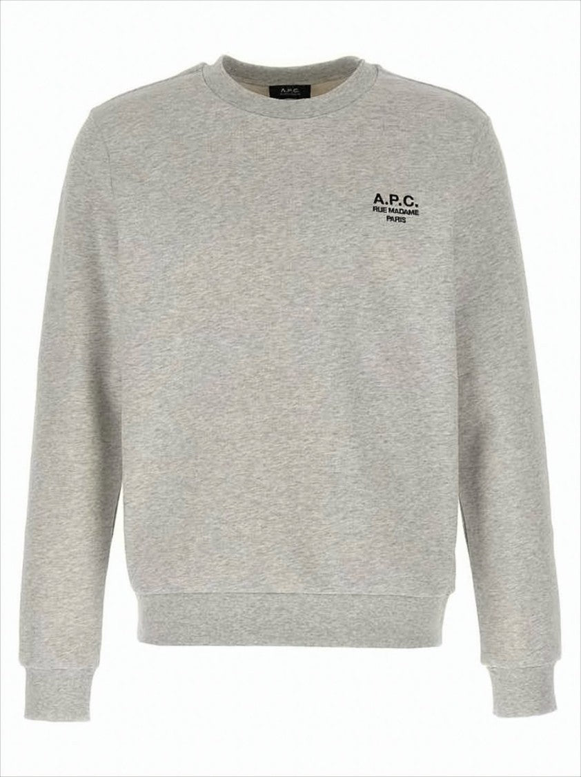 Grey Long-Sleeve T-Shirt with Subtle Logo