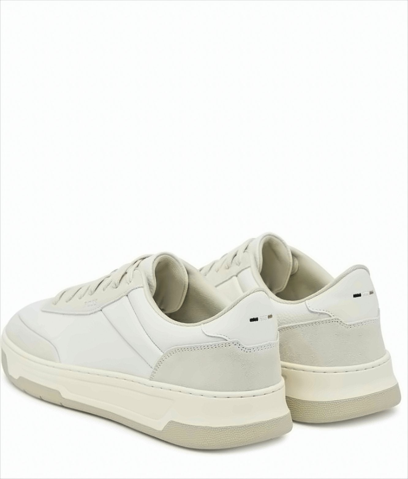 Low-Top Sneakers With Tumbled Leather