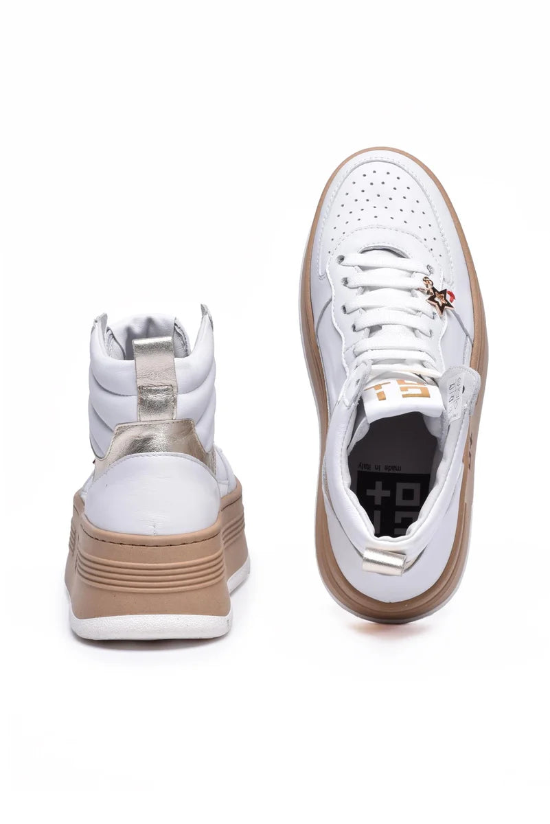 Wedge Basket Sneakers - White