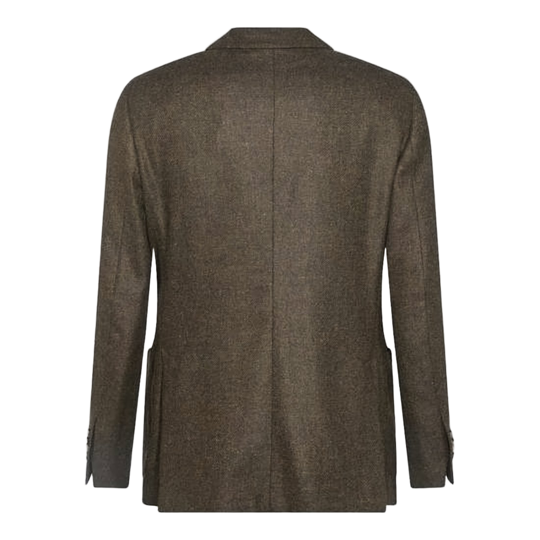 Tailored Wool-Cashmere Blend Jacket with Notched Lapel