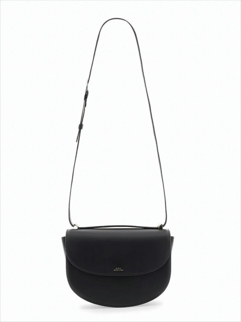 Smooth Leather Geneva Flap Shoulder Bag