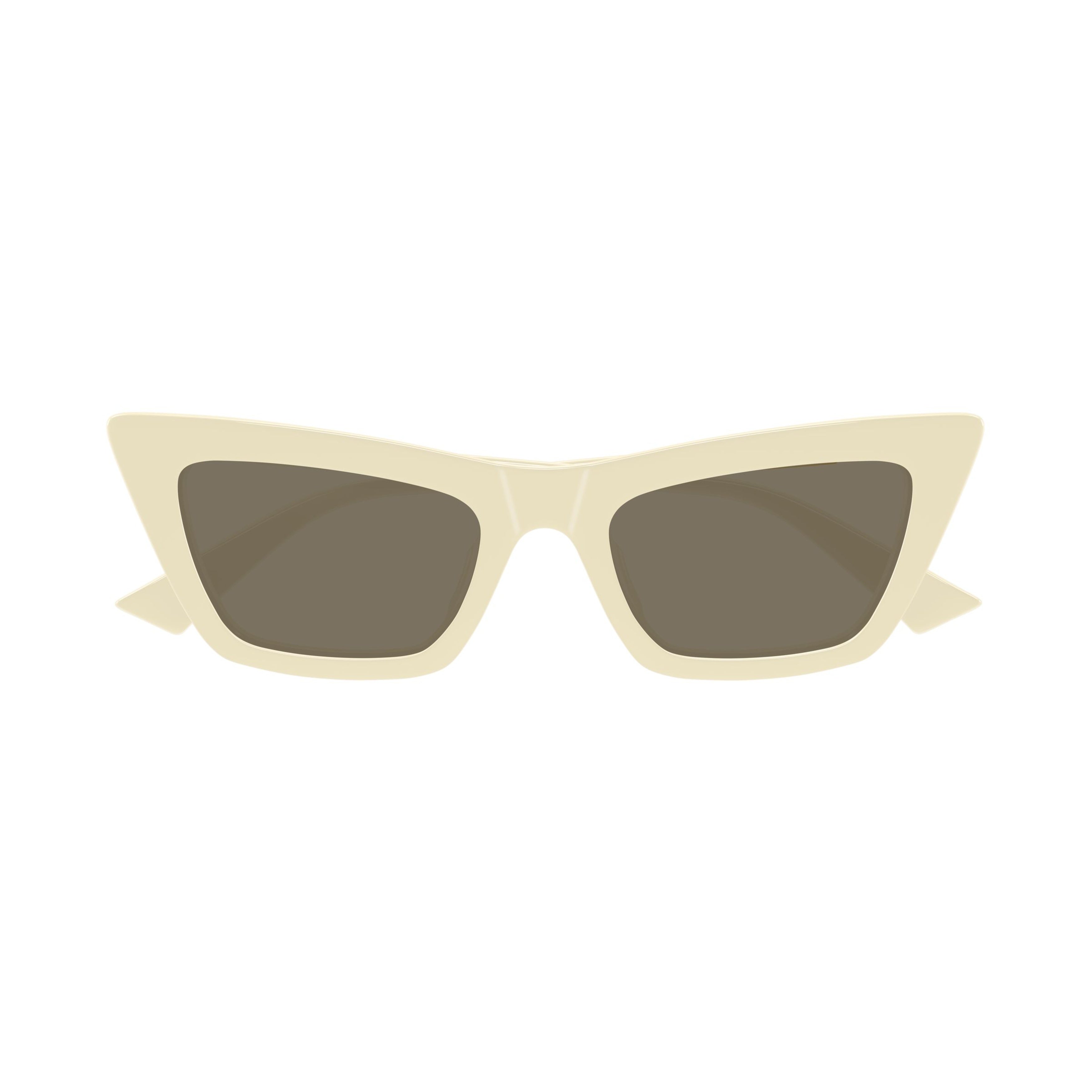 Angular Cat-Eye Sunglasses With Gold-Tone Accents