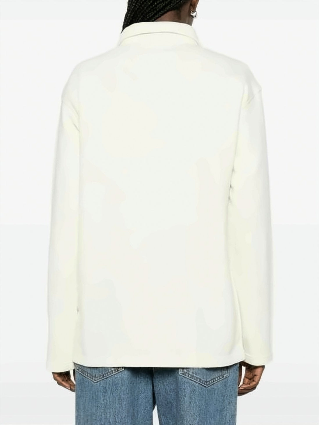 Long-Sleeve Polo Shirt with Classic Collar