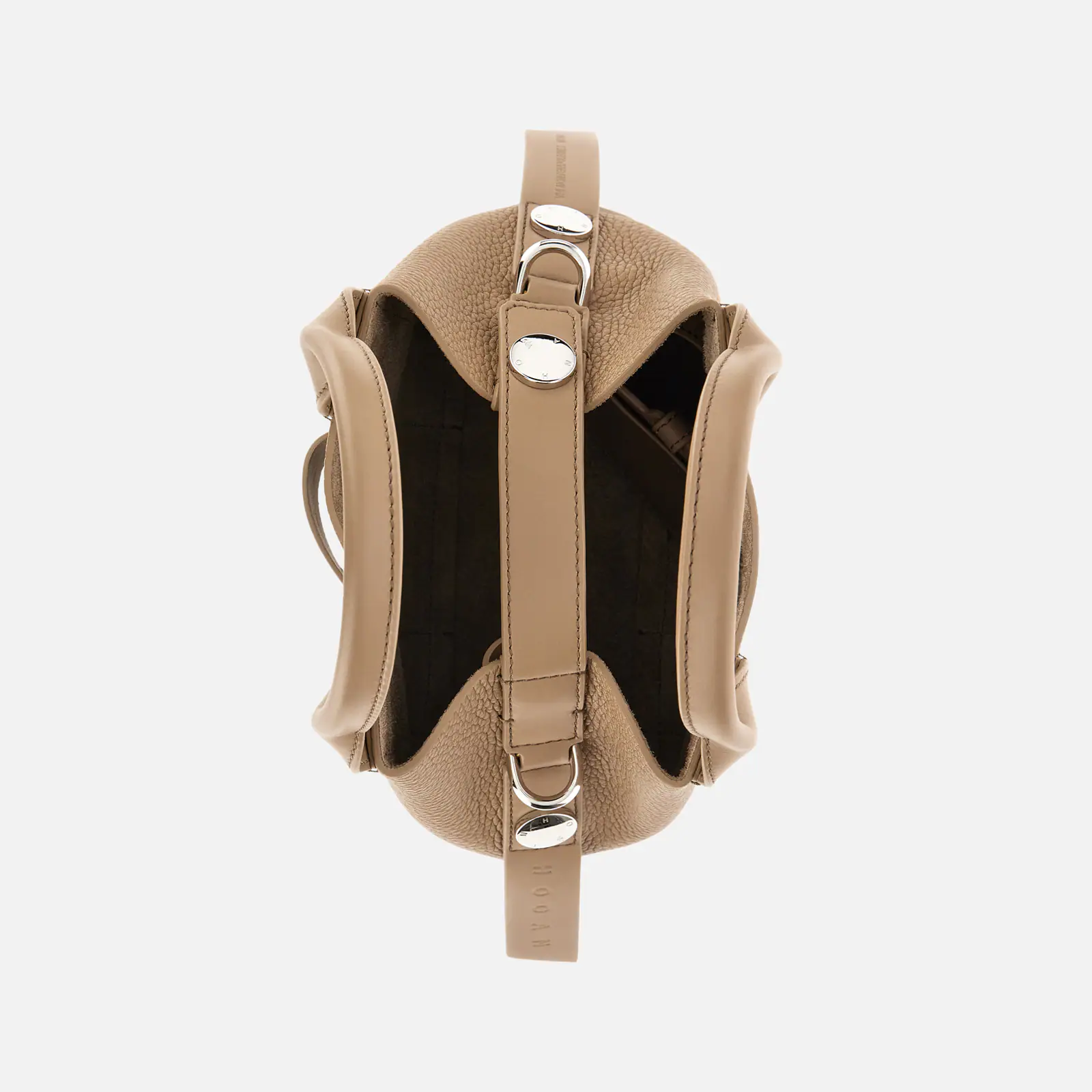 Structured Leather Shopping Bag