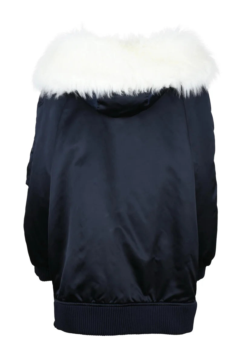 Parka with Plush Hood - Multicolor