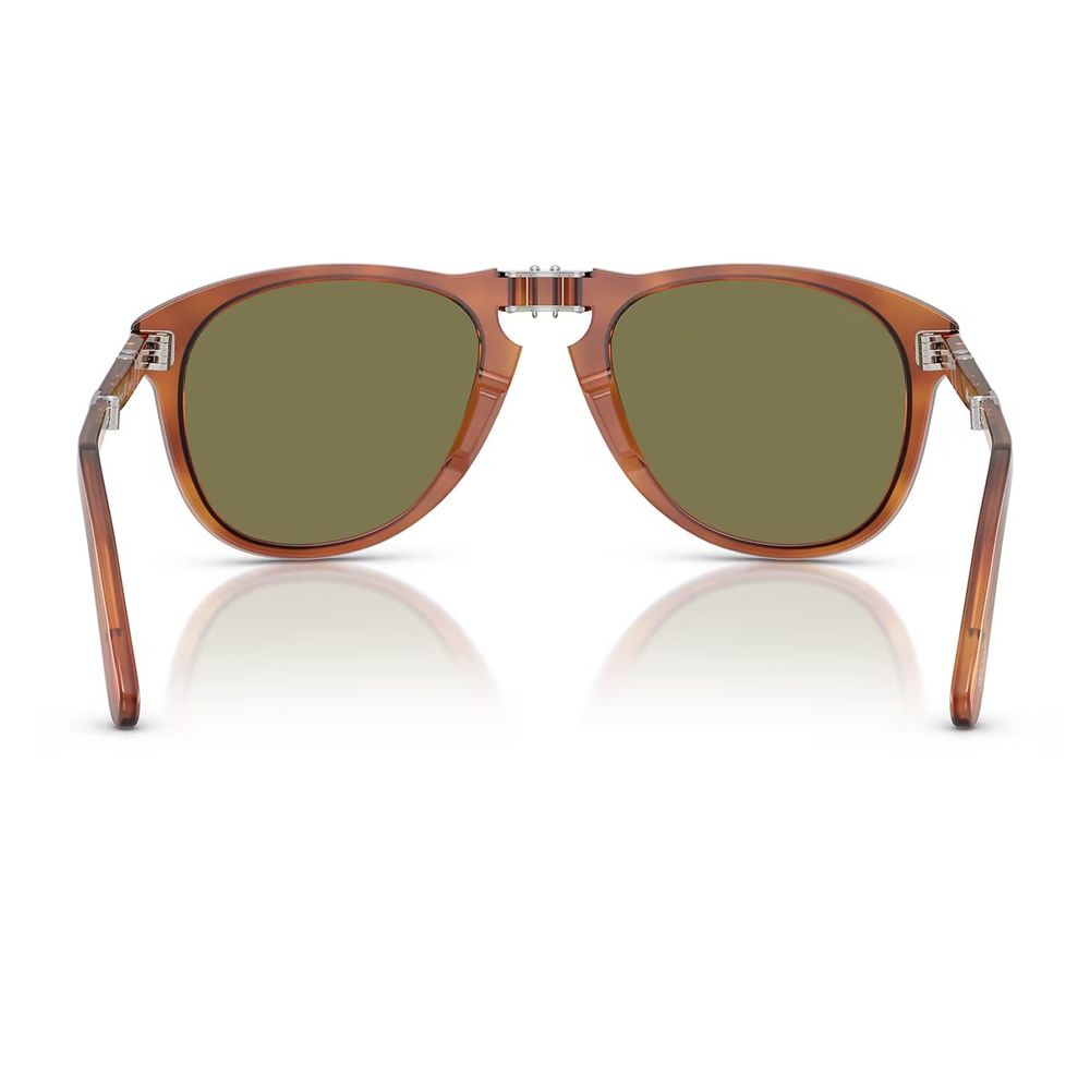 Po0714Sm Steve Mcqueen Pilot-Shaped Folding Sunglasses In Terra Di Siena