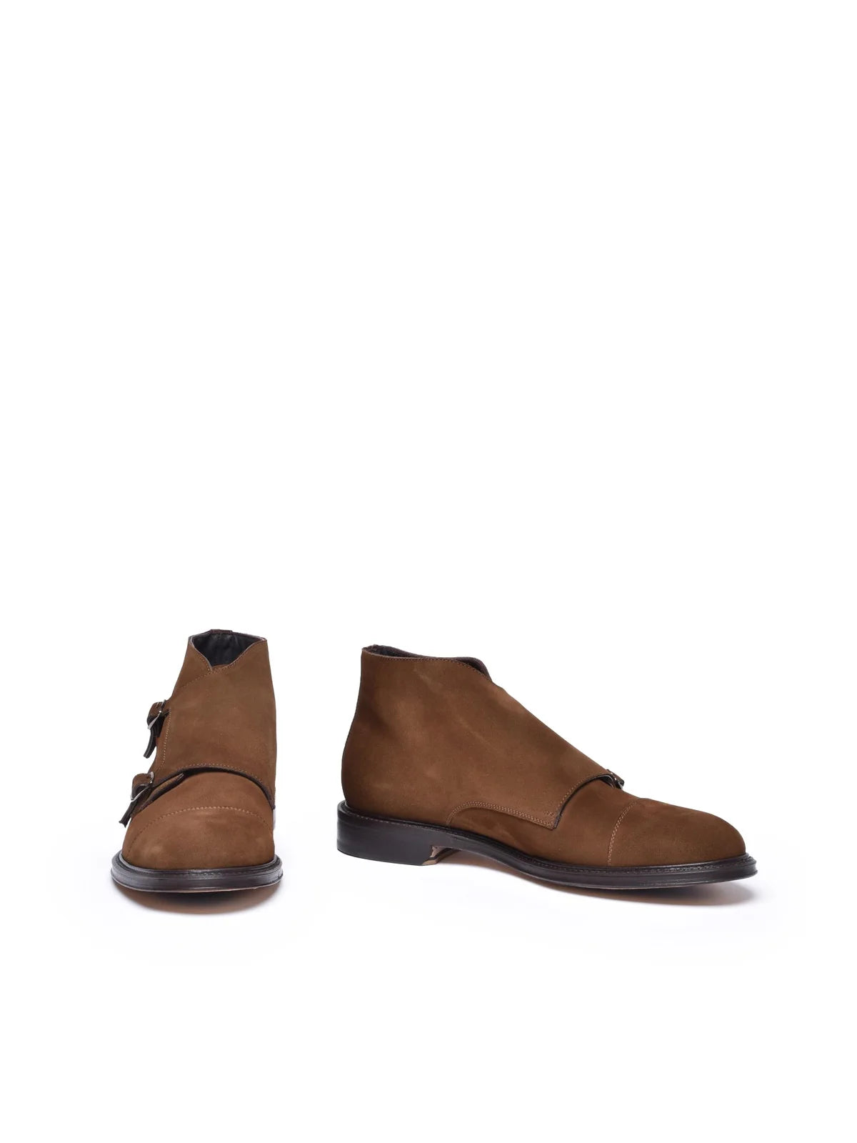 Brown Suede Leather Rubber Men's Ankle Boot