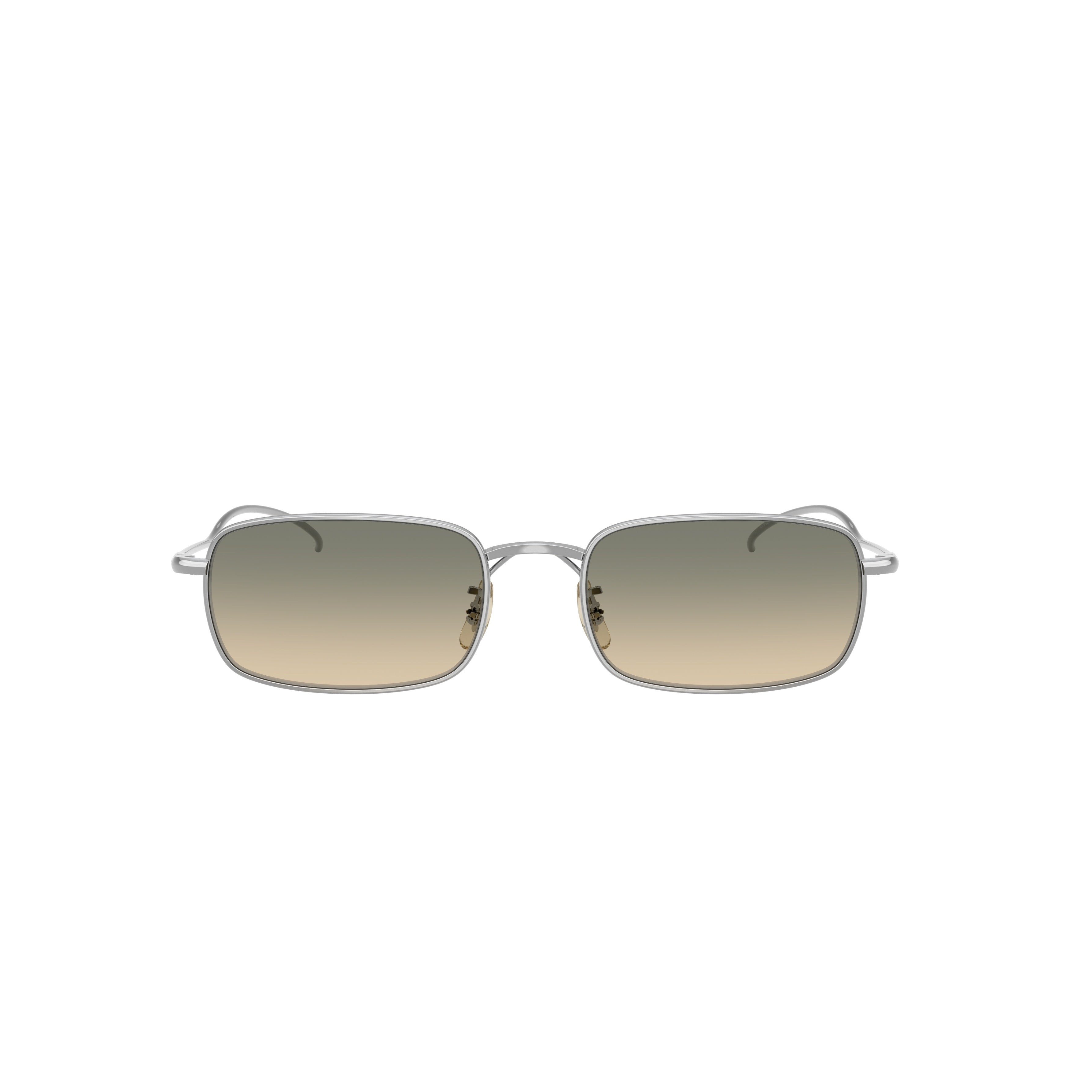 0ov1364st Rectangular Titanium Sunglasses with Gradient Lenses