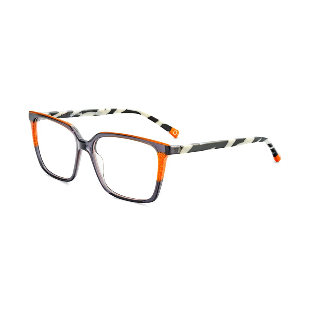 Gera Square Frame Eyeglasses with Translucent Grey