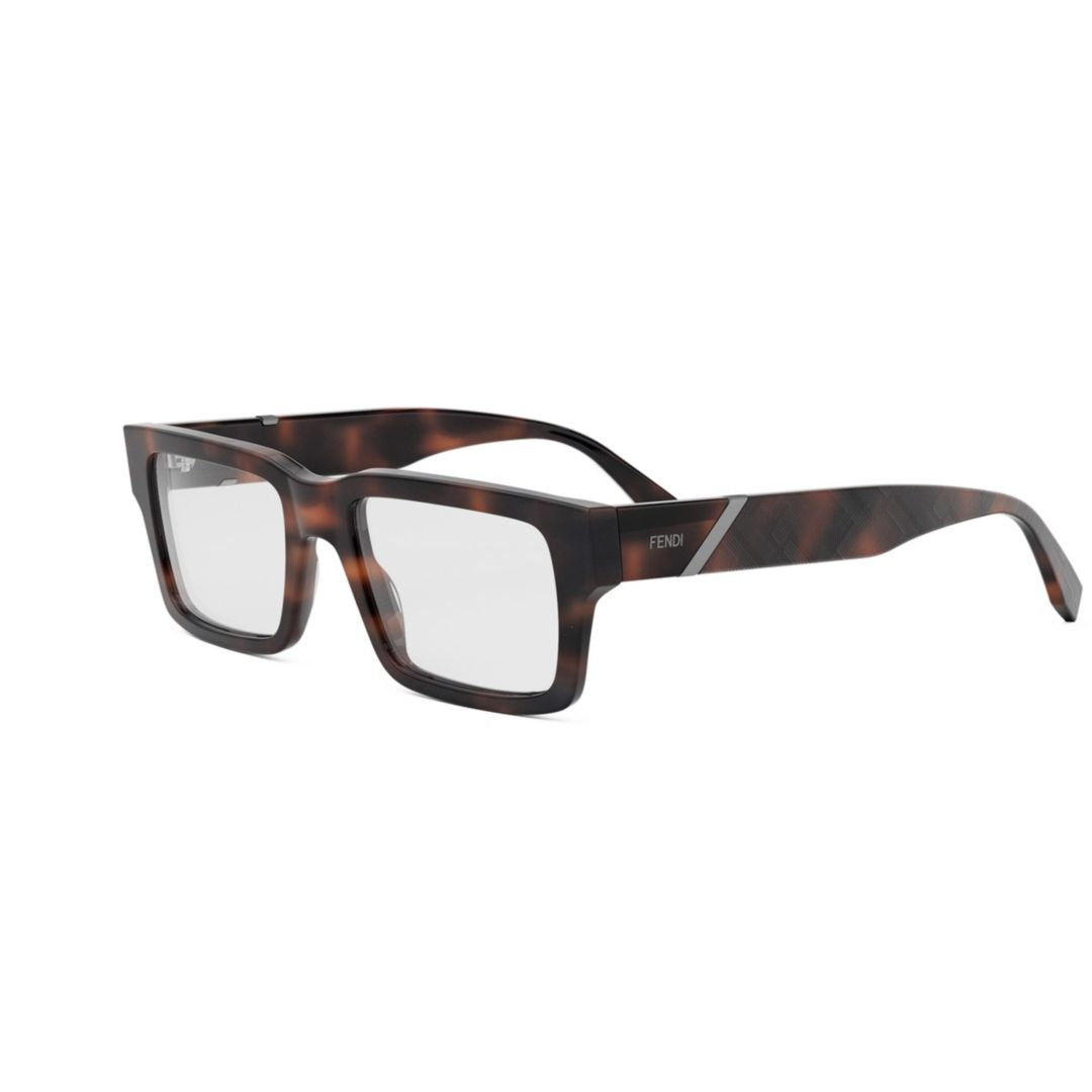 Fe50114i Rectangular Tortoiseshell Frame Eyeglasses