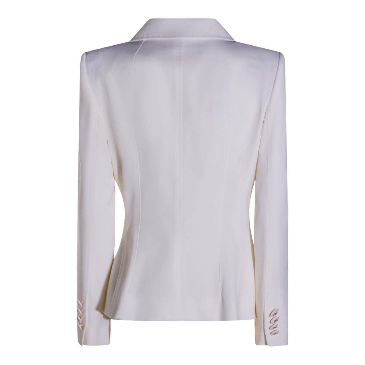 Classic White Structured Jacket With Timeless Appeal
