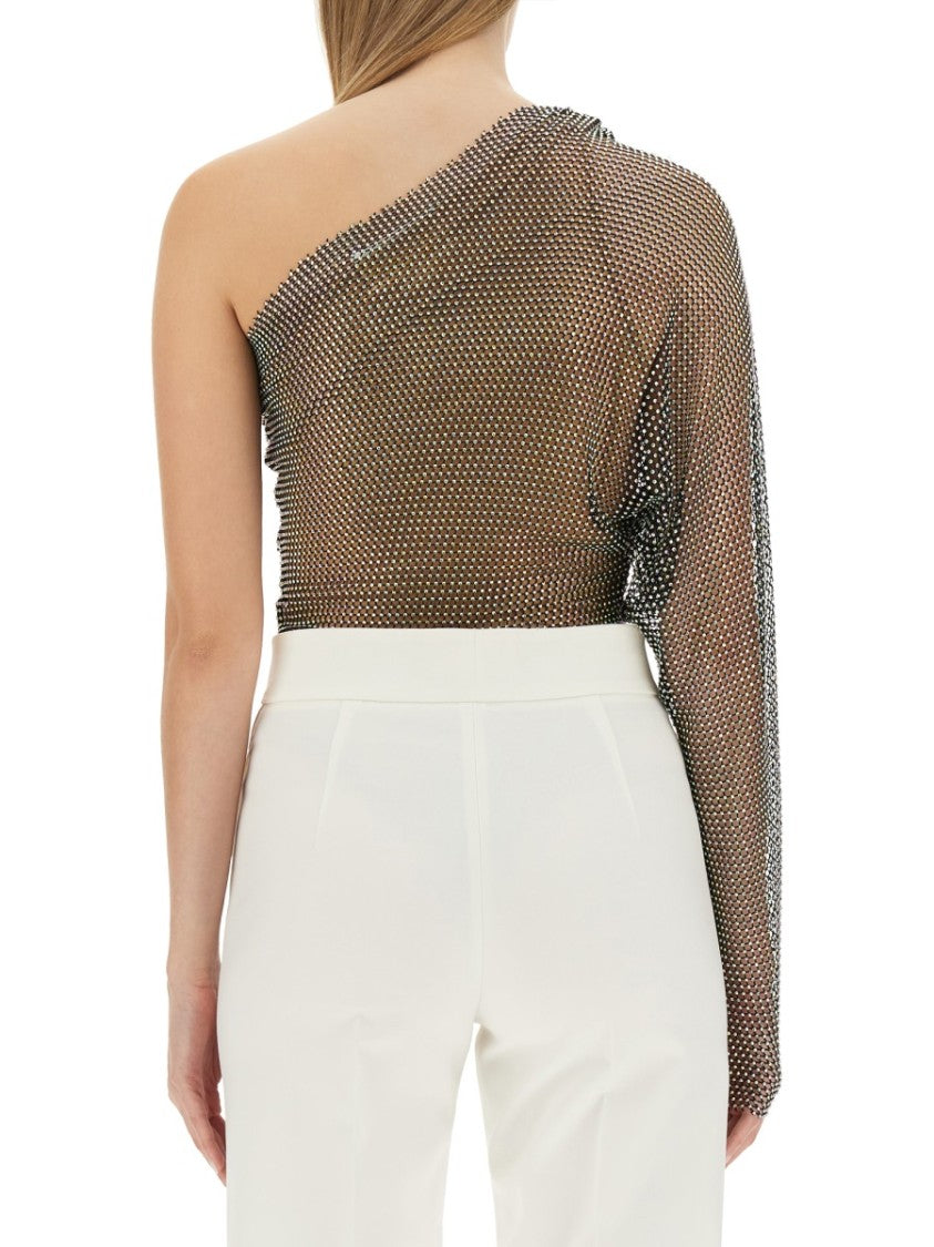 One-Piece Top With Draped Sleeve