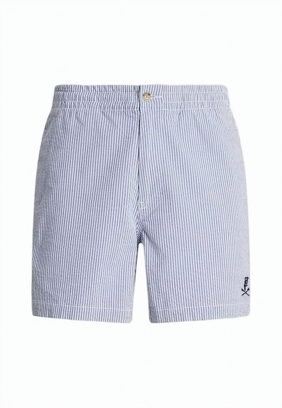 Vertical Stripe Light Blue Shorts