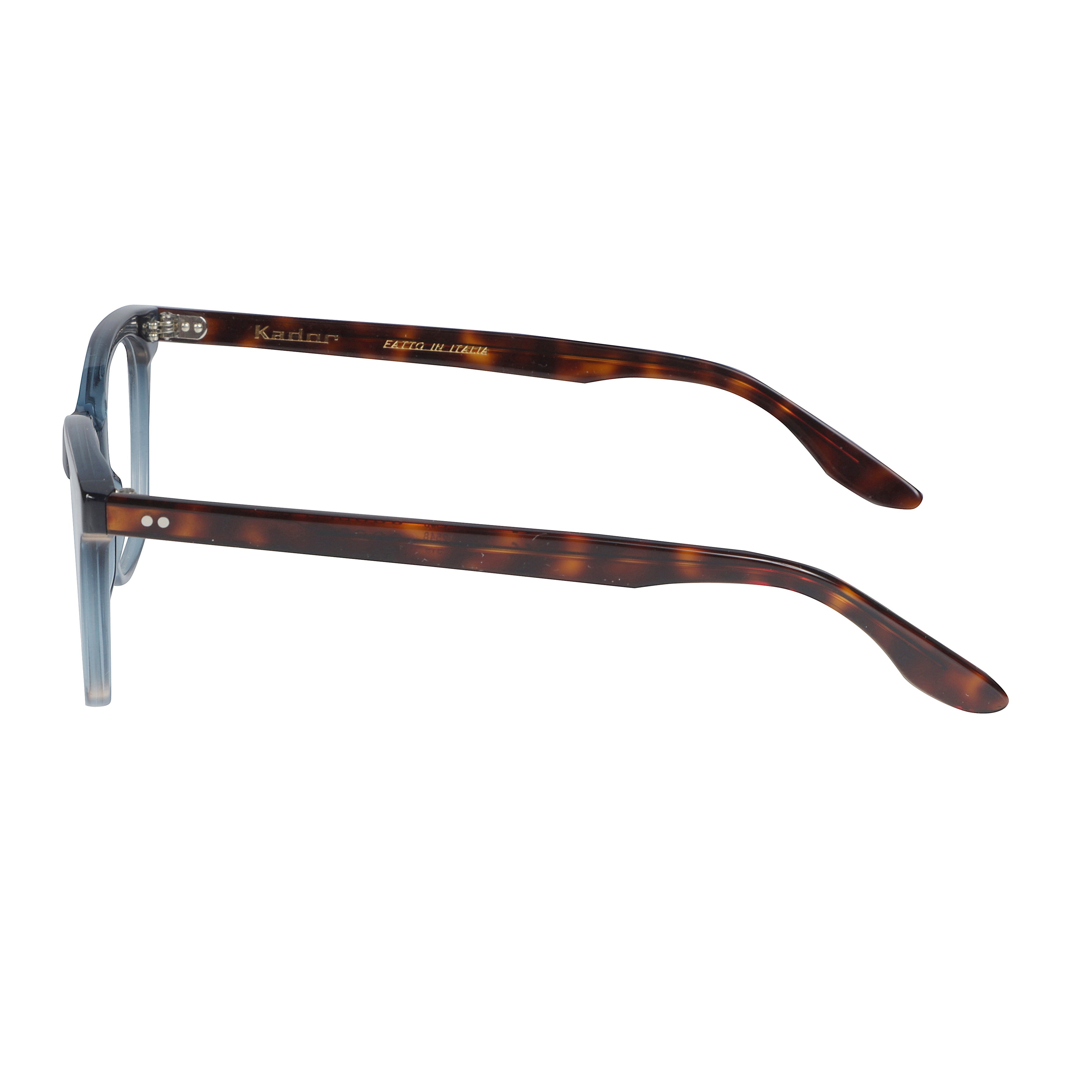 Cooper Small Translucent Blue Square Frame Eyeglasses