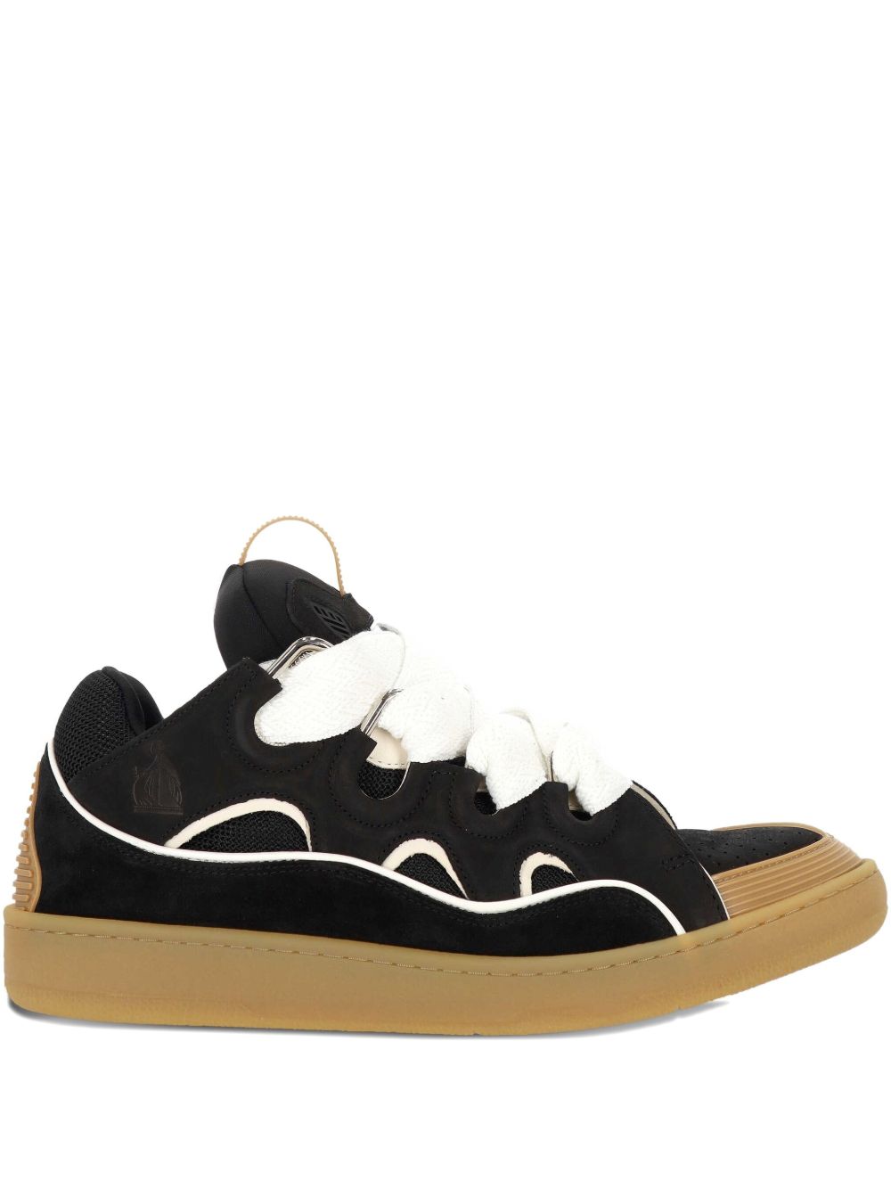 Low-Top Sneakers with Wave Detail