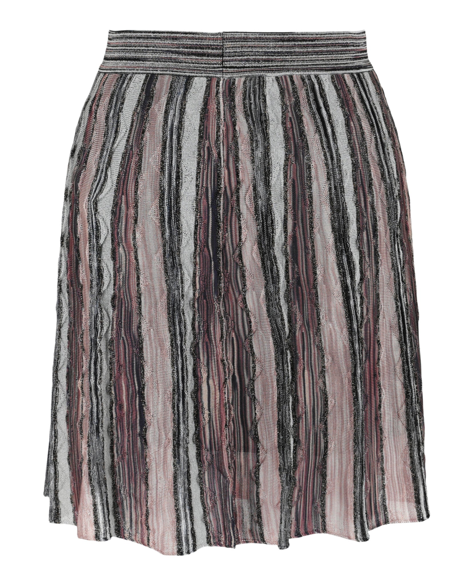 Metallic Striped Mini Skirt