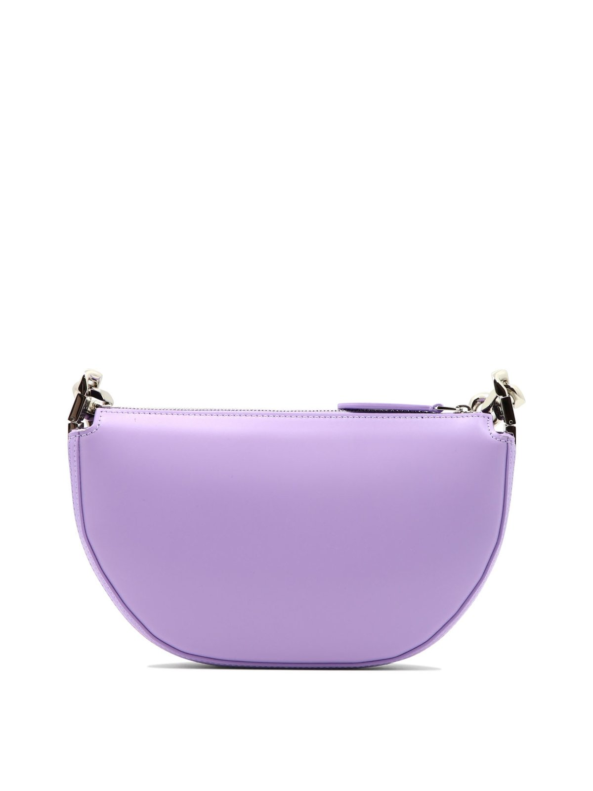 Half-Moon Calf Grain Leather Bag