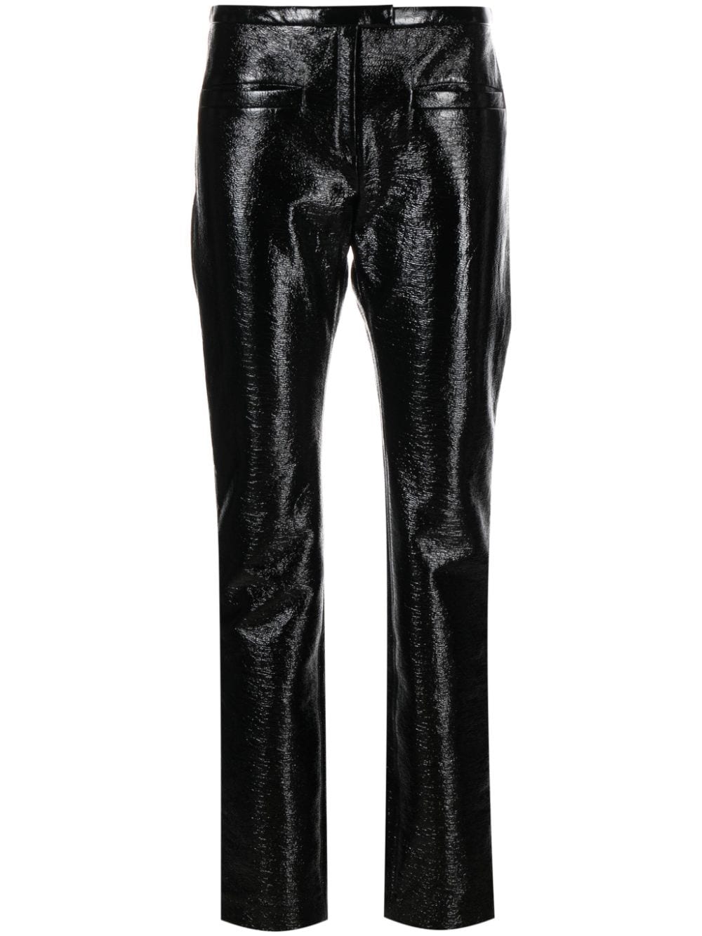 Crinkled Patent Vinyl Trousers