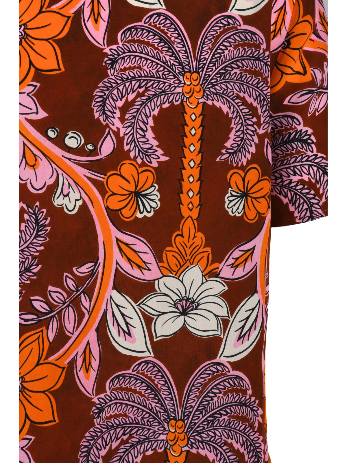 Brown Silk Women's Blouse