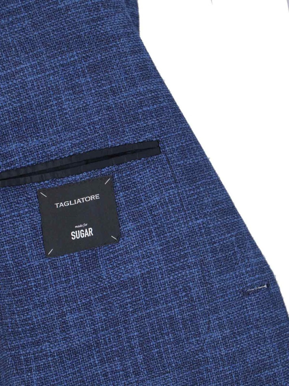 Single-Breasted Blazer – Blue Mélange