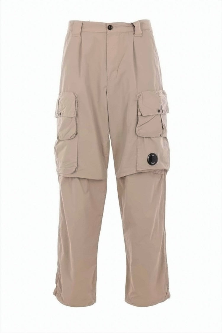 Cropped Straight Pants with Utilitarian Flap Pockets