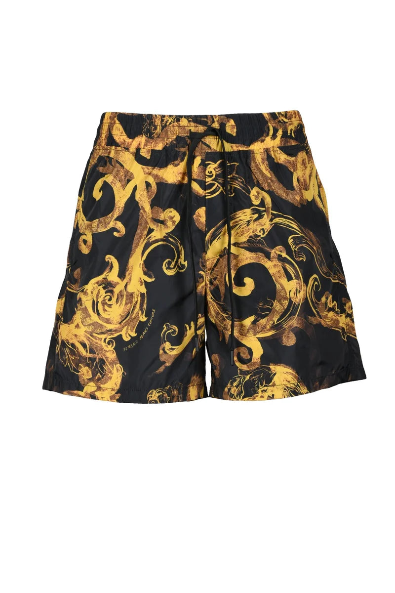 Nylon Shorts - Black/Gold