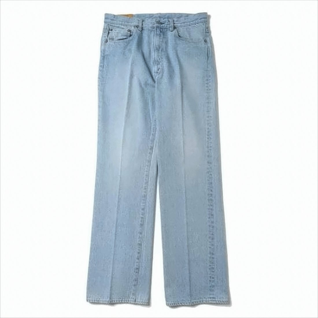 Light Wash Straight-Leg Denim Pants
