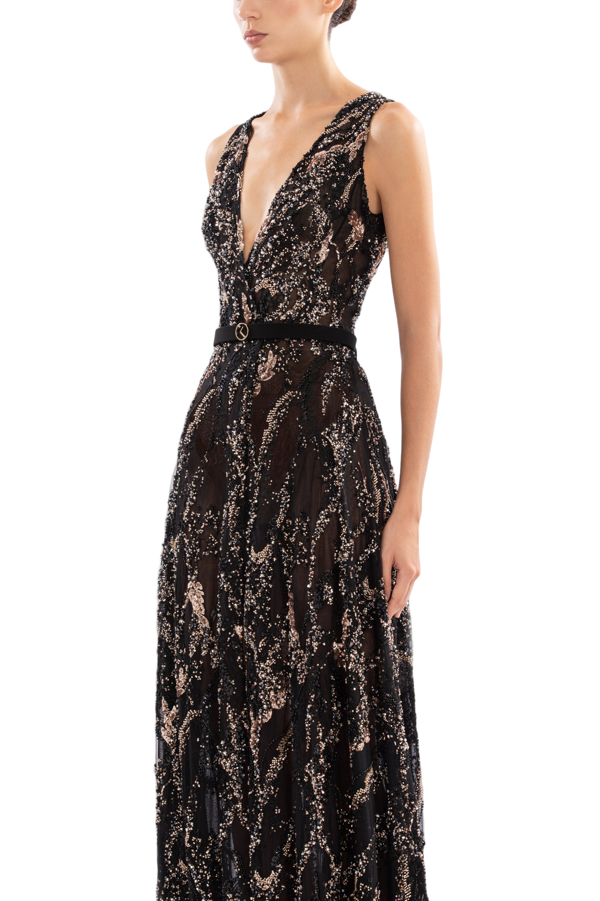 Embroidered Long Dress