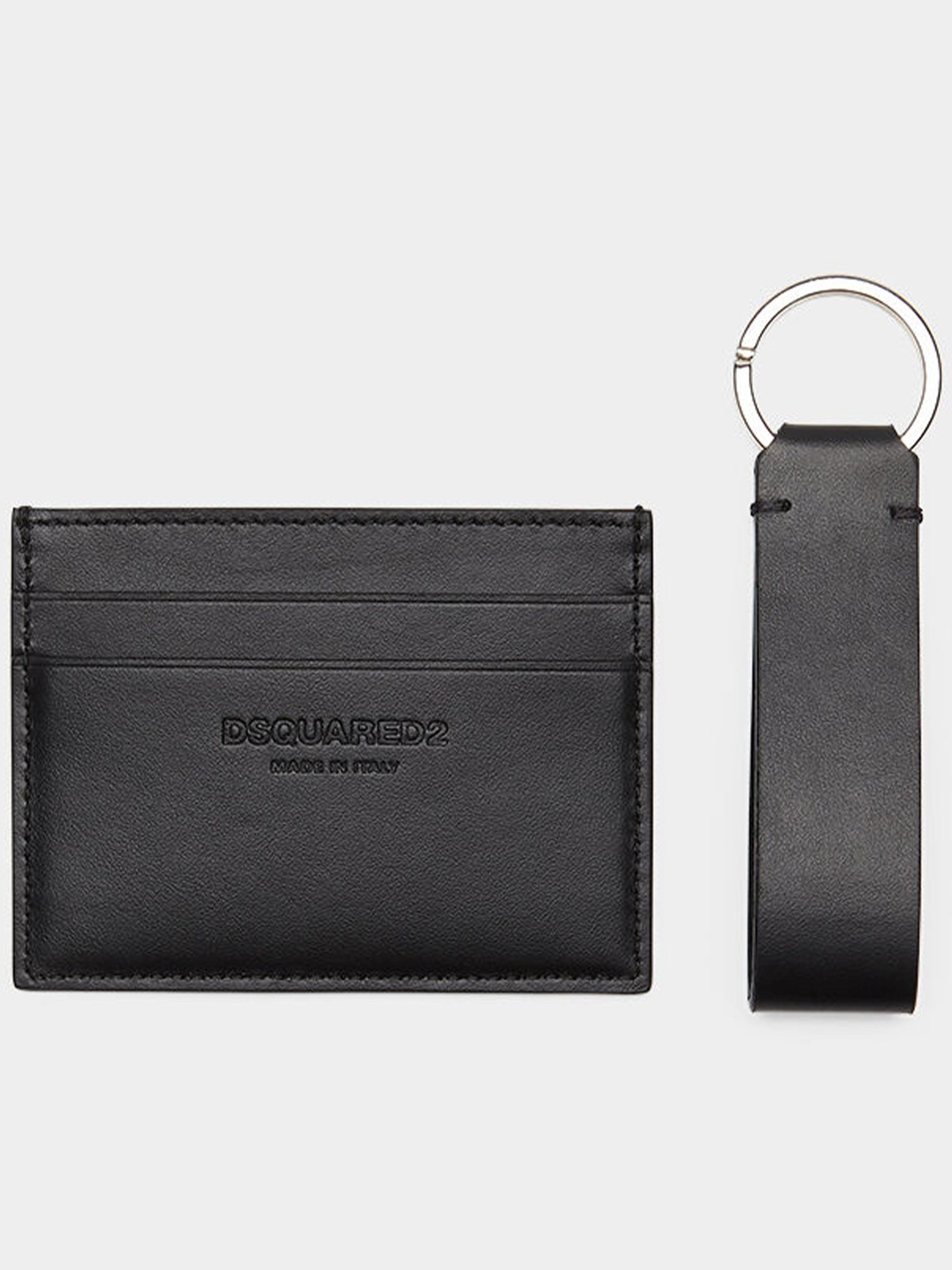 Gift Box Black Leather Card Holder