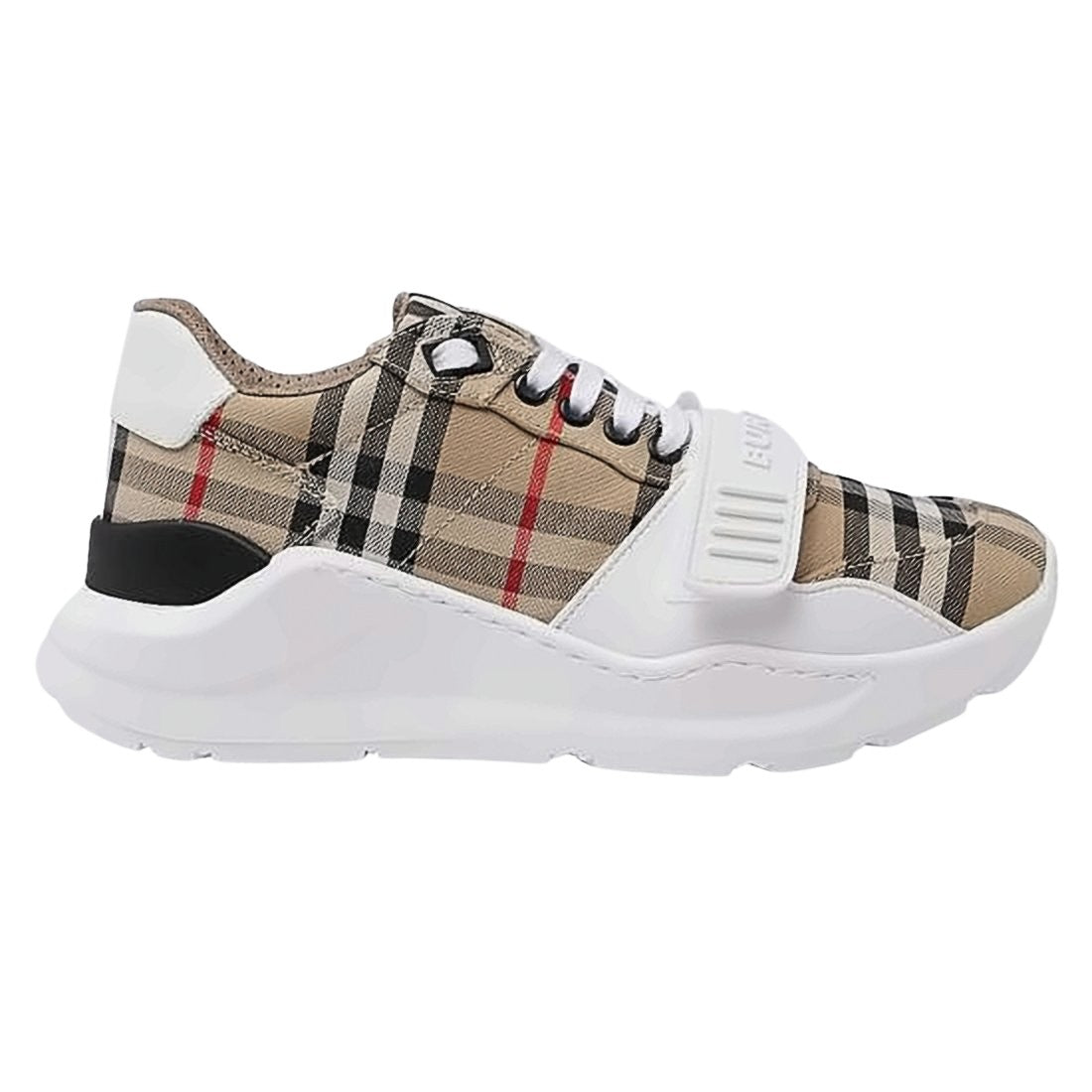 Vintage Check Fabric Sneakers
