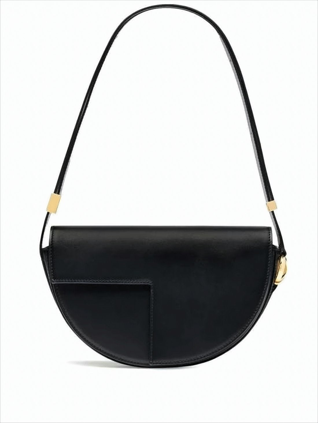 Half-Moon Calf Leather Shoulder Bag