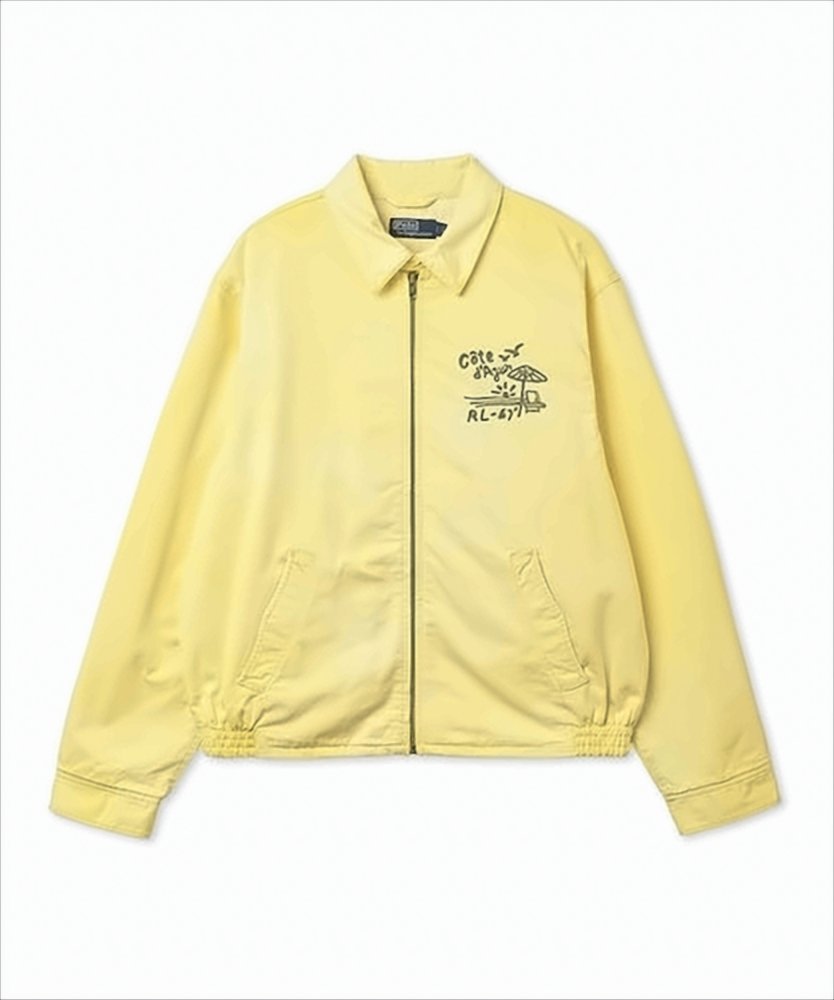 Lightweight Yellow Cotton Jacket with Vintage Graphics