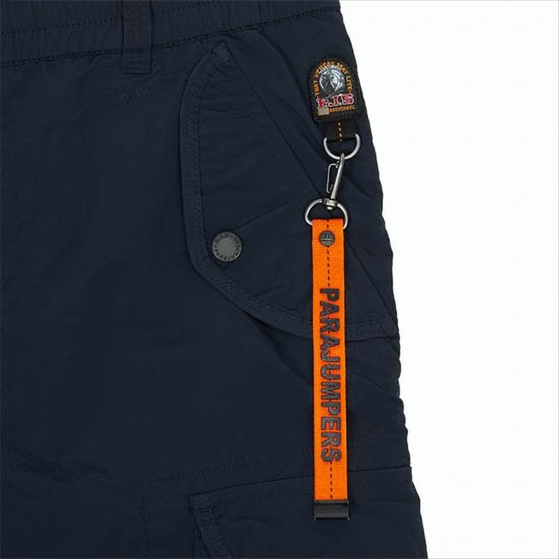 Utilitarian Blue Shorts with Structured Waistband