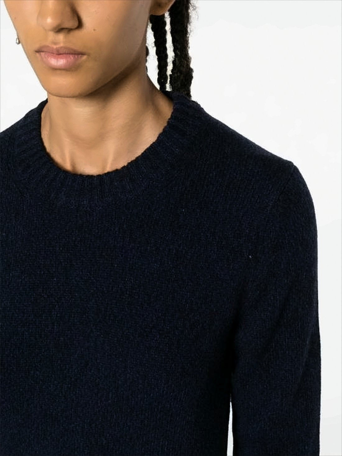 Cashmere Blend Crew Neck Sweater