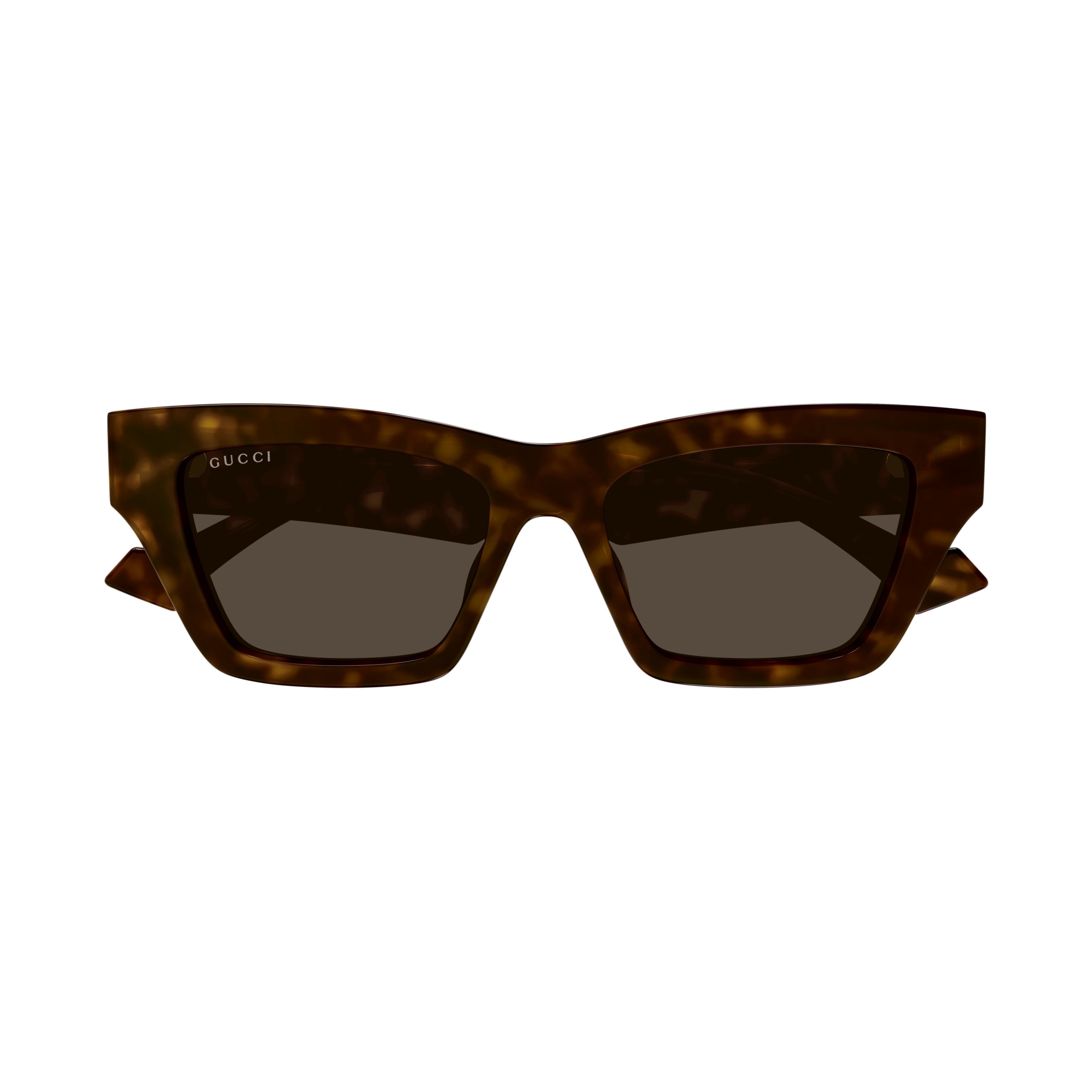 Gg1753s Bold Rectangular Tortoiseshell Sunglasses