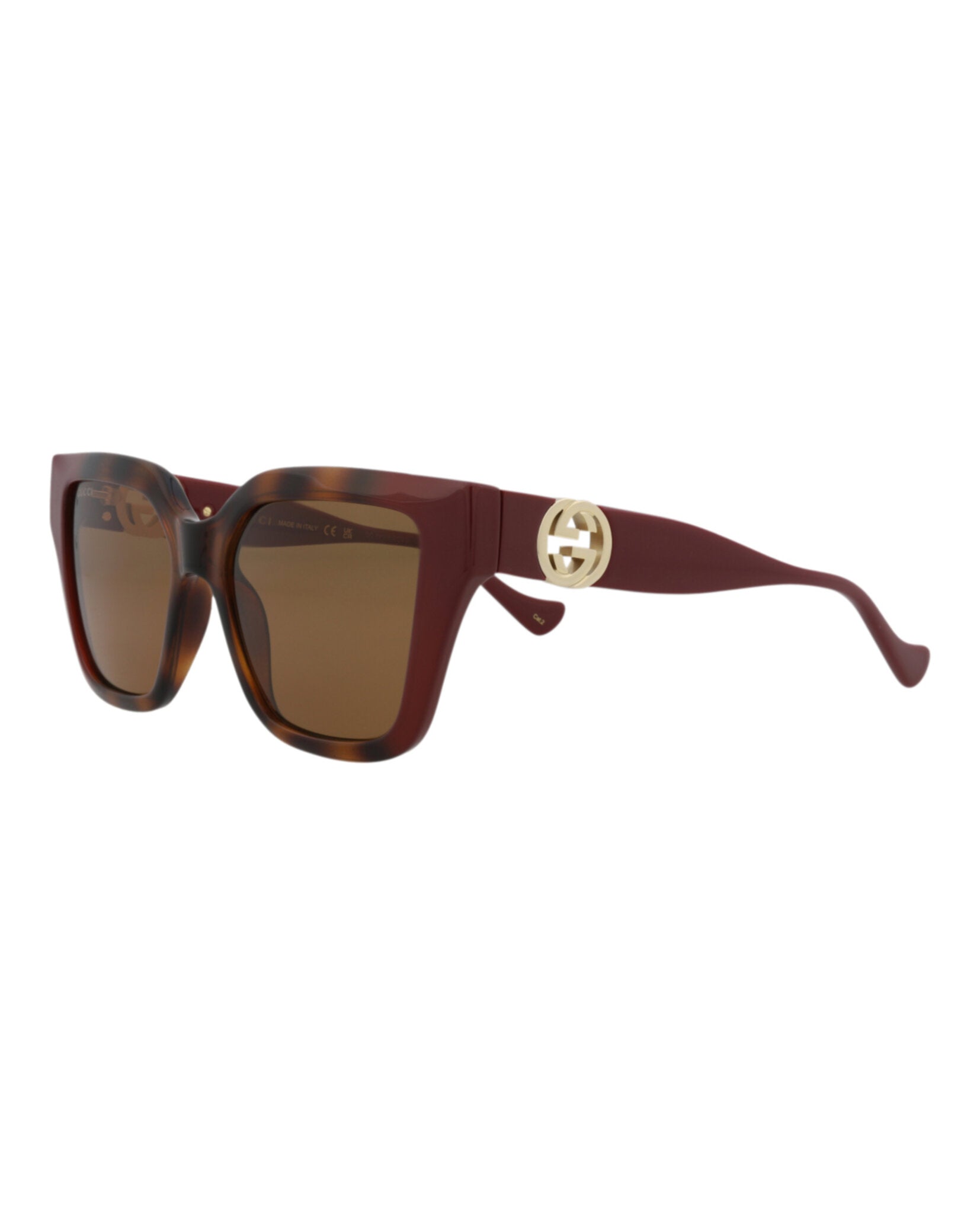 Square-Frame Injection Sunglasses