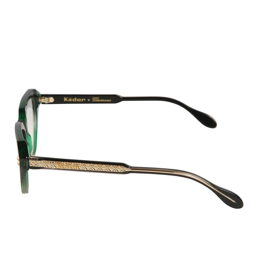 Lola Glamour Translucent Deep Green Cat-Eye Kador Eyeglasses