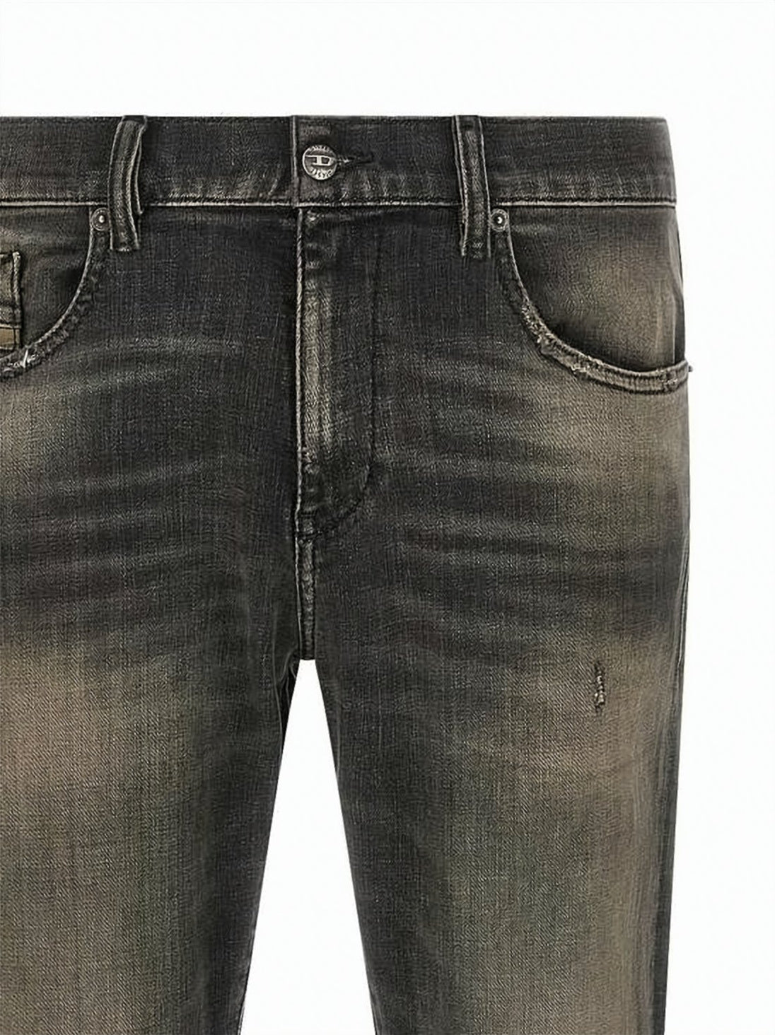 Slim-Fit Distressed Denim Jeans