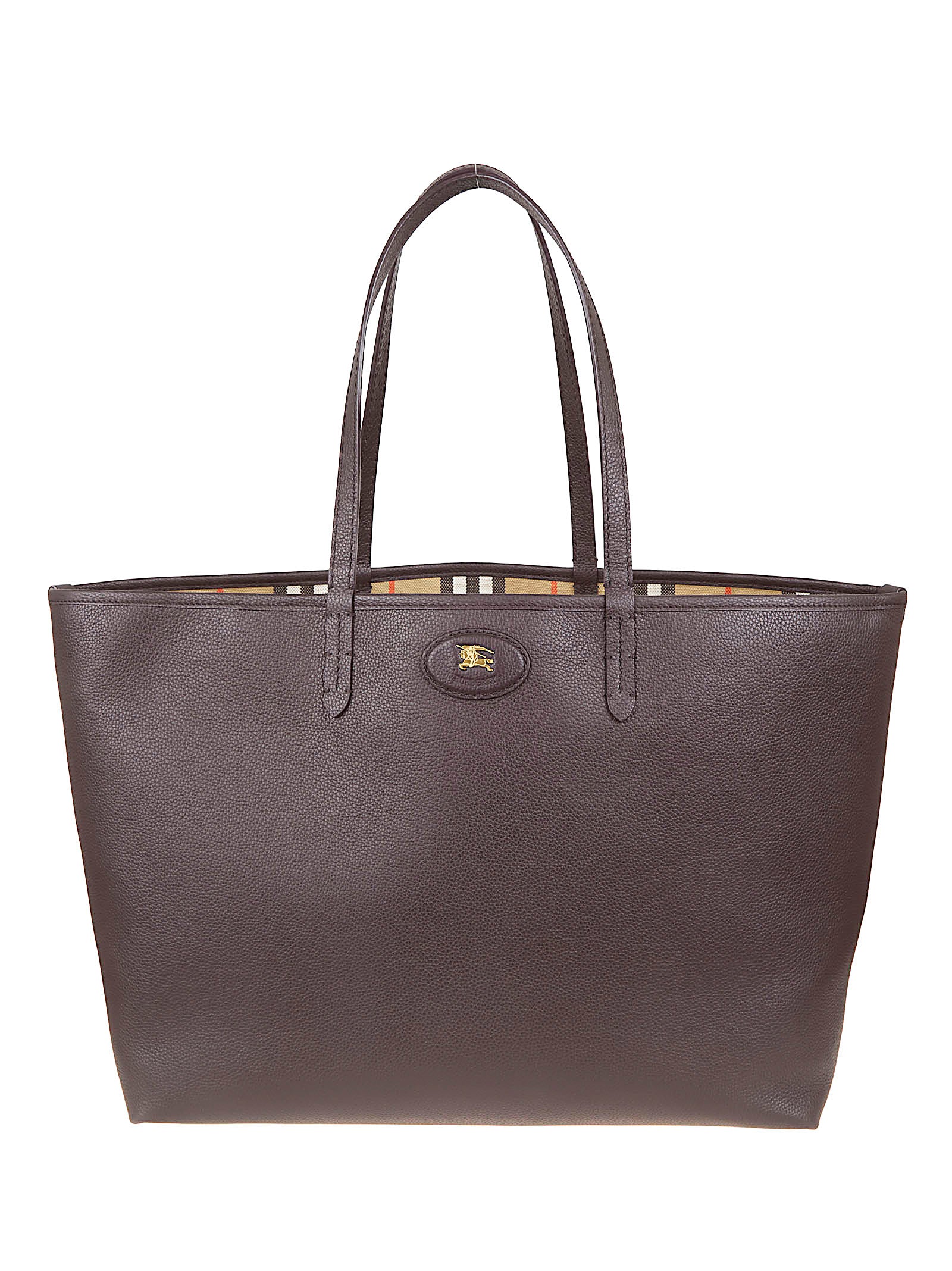Calf Grain Leather Shopper Bag