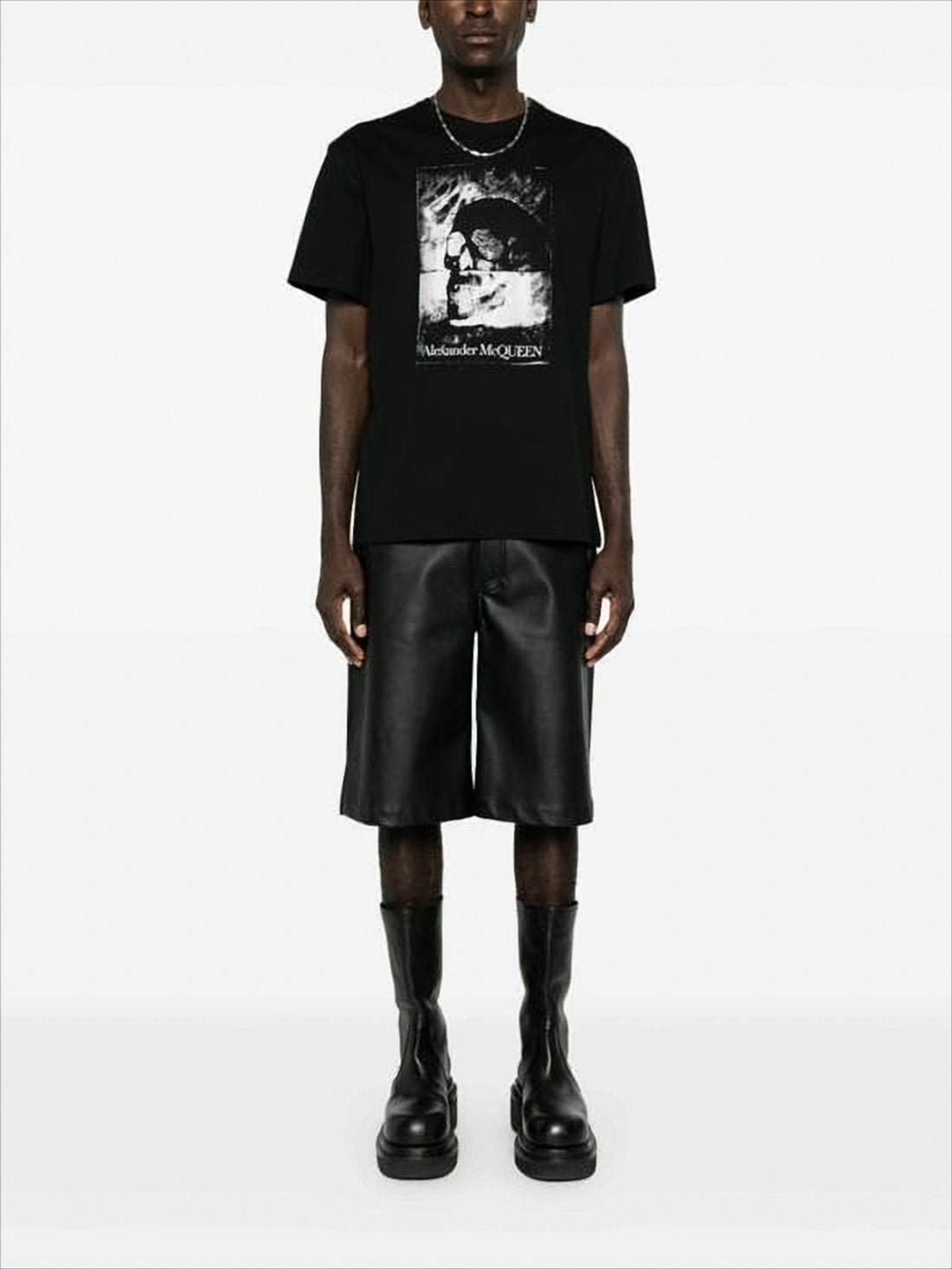 Graphic Skull Print Black T-Shirt