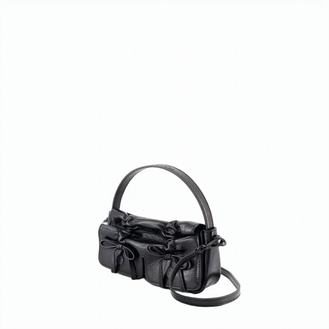 Ruched Design Crossbody Bag with Versatile Strap