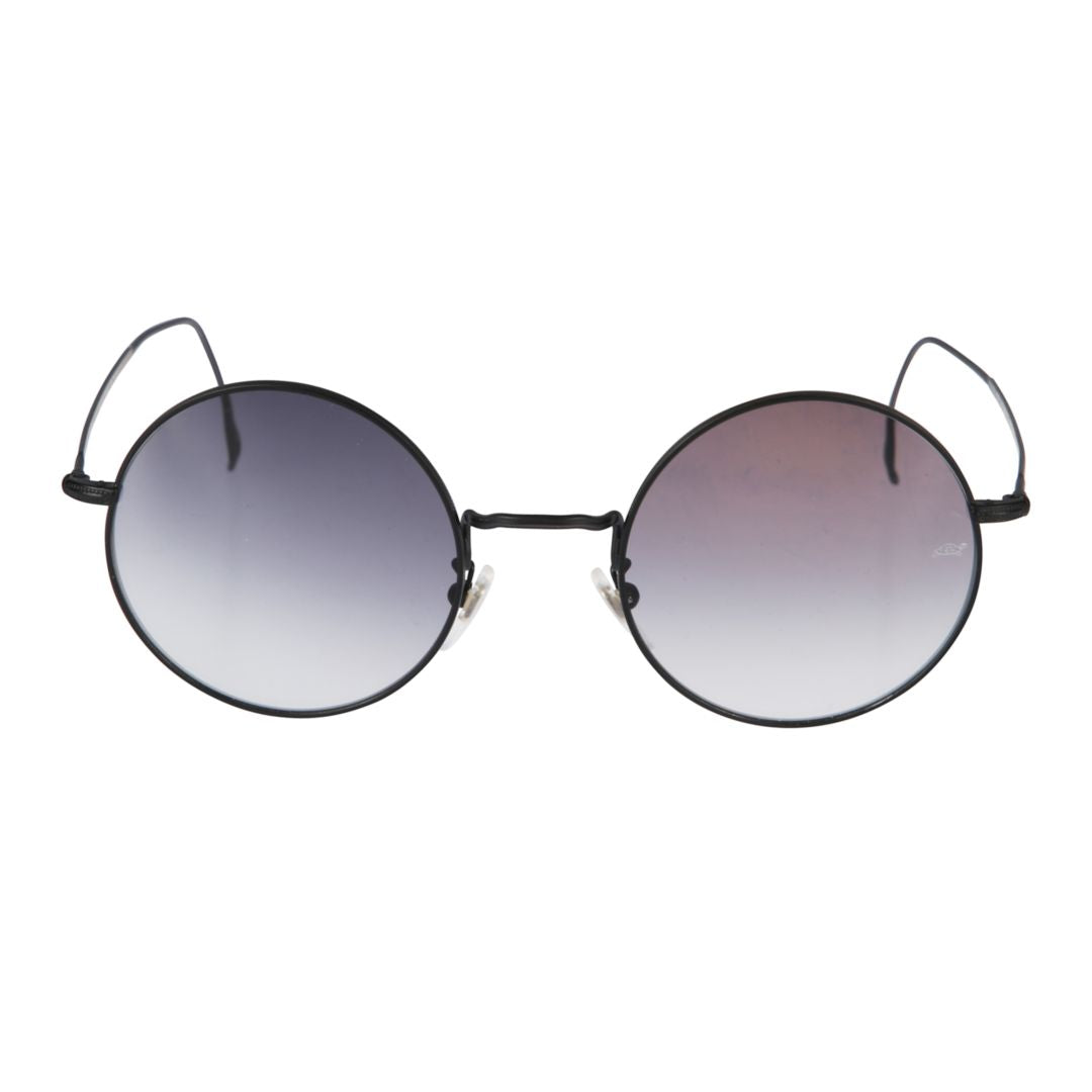 Lucio Minimalist Round Frame Sunglasses with Gradient Lenses