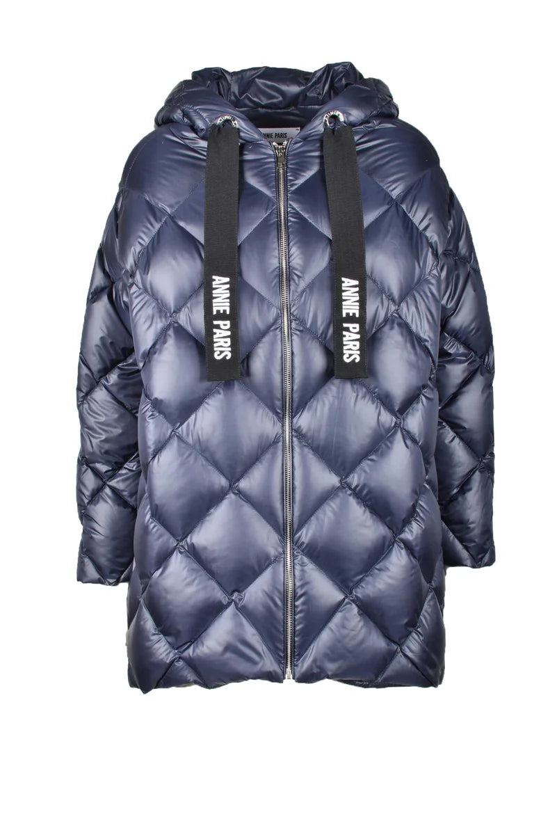 Quilted Blue Down Jacket