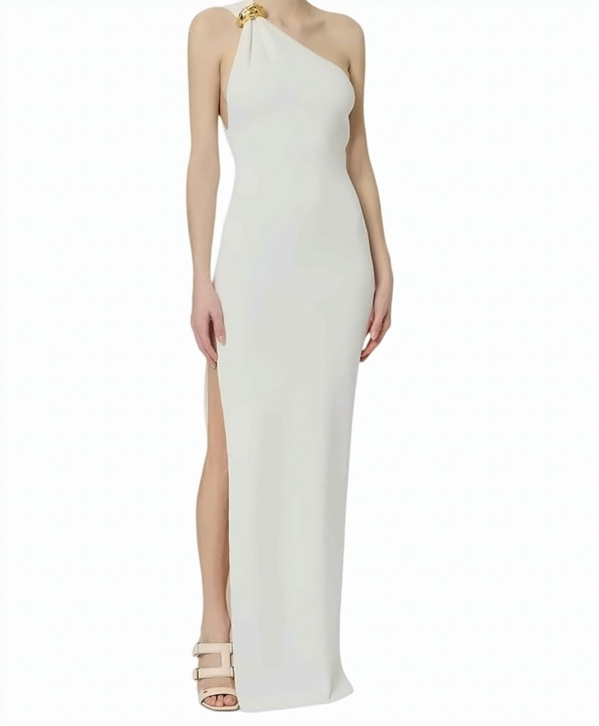 Red Carpet One Shoulder Knit Dress