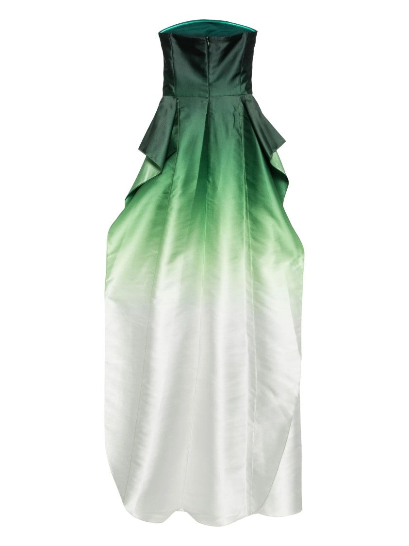 Mikado, Strapless Dress With Beading On The Sides
