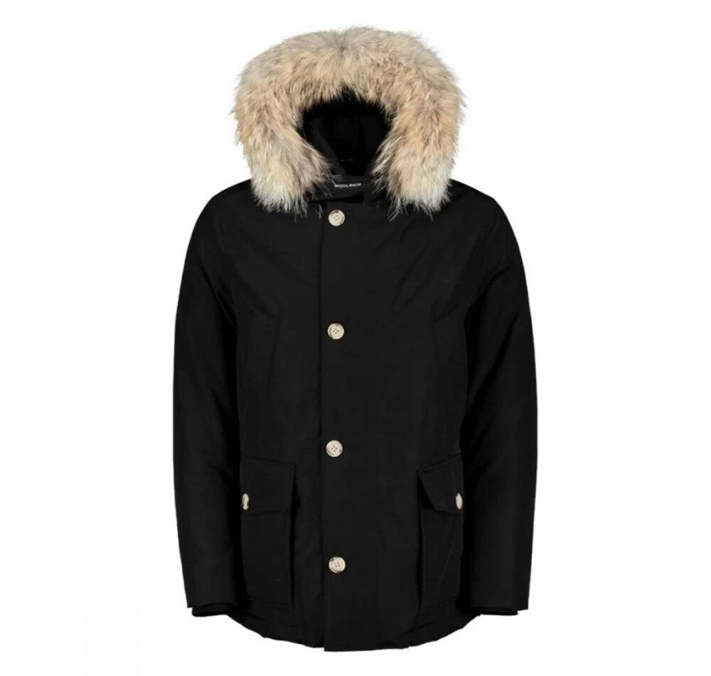 Black Arctic Fur Anorak