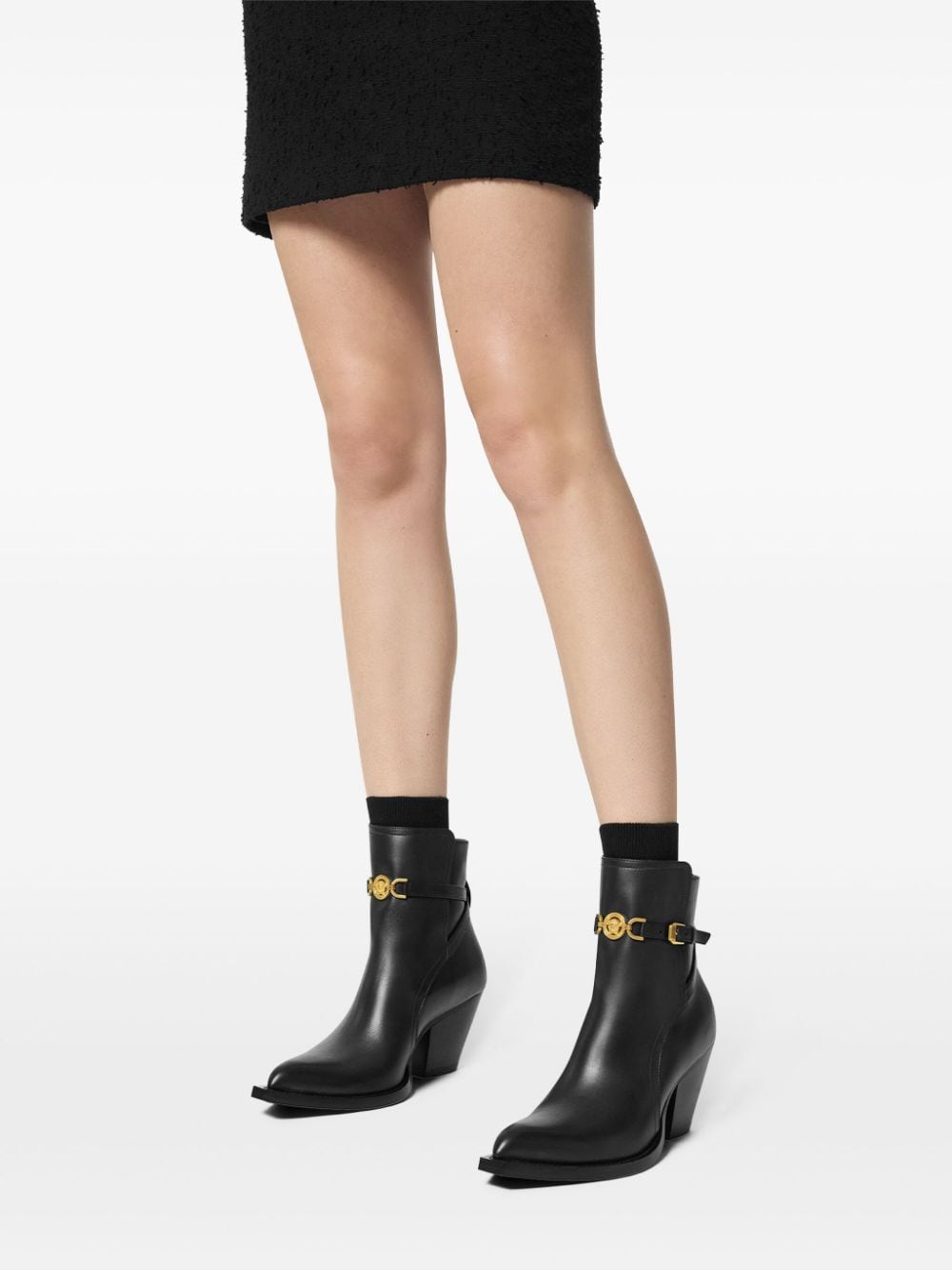 Calf Leather Ankle Boots