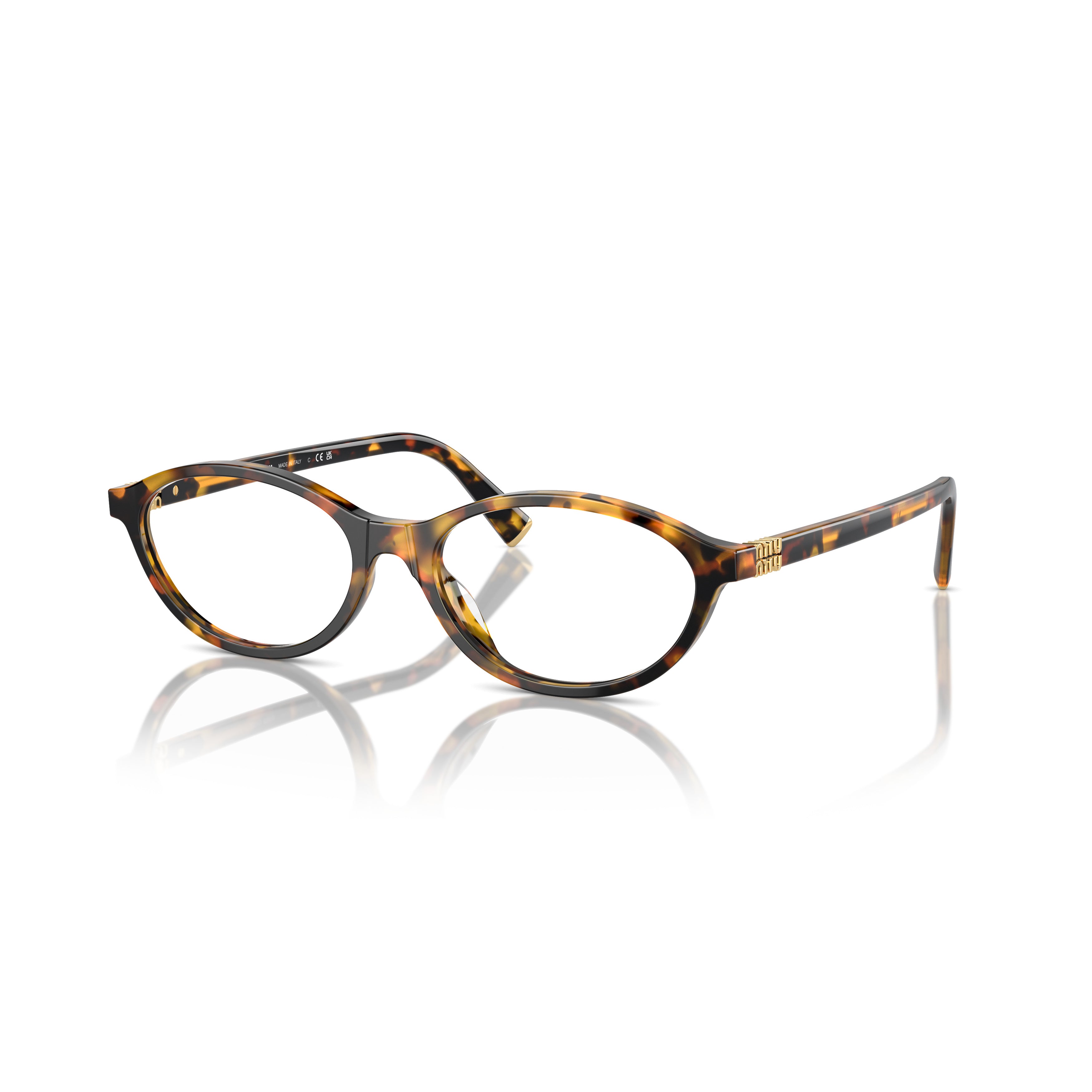 0mu 09xv Tortoiseshell Oval Frame Eyeglasses