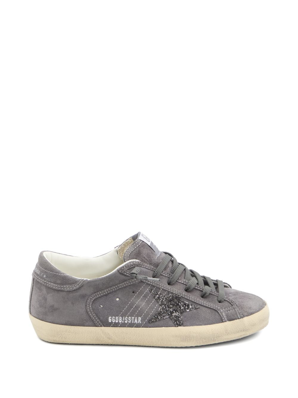 Low-Top Silk and Nylon Sneakers with Glittery Star Detail