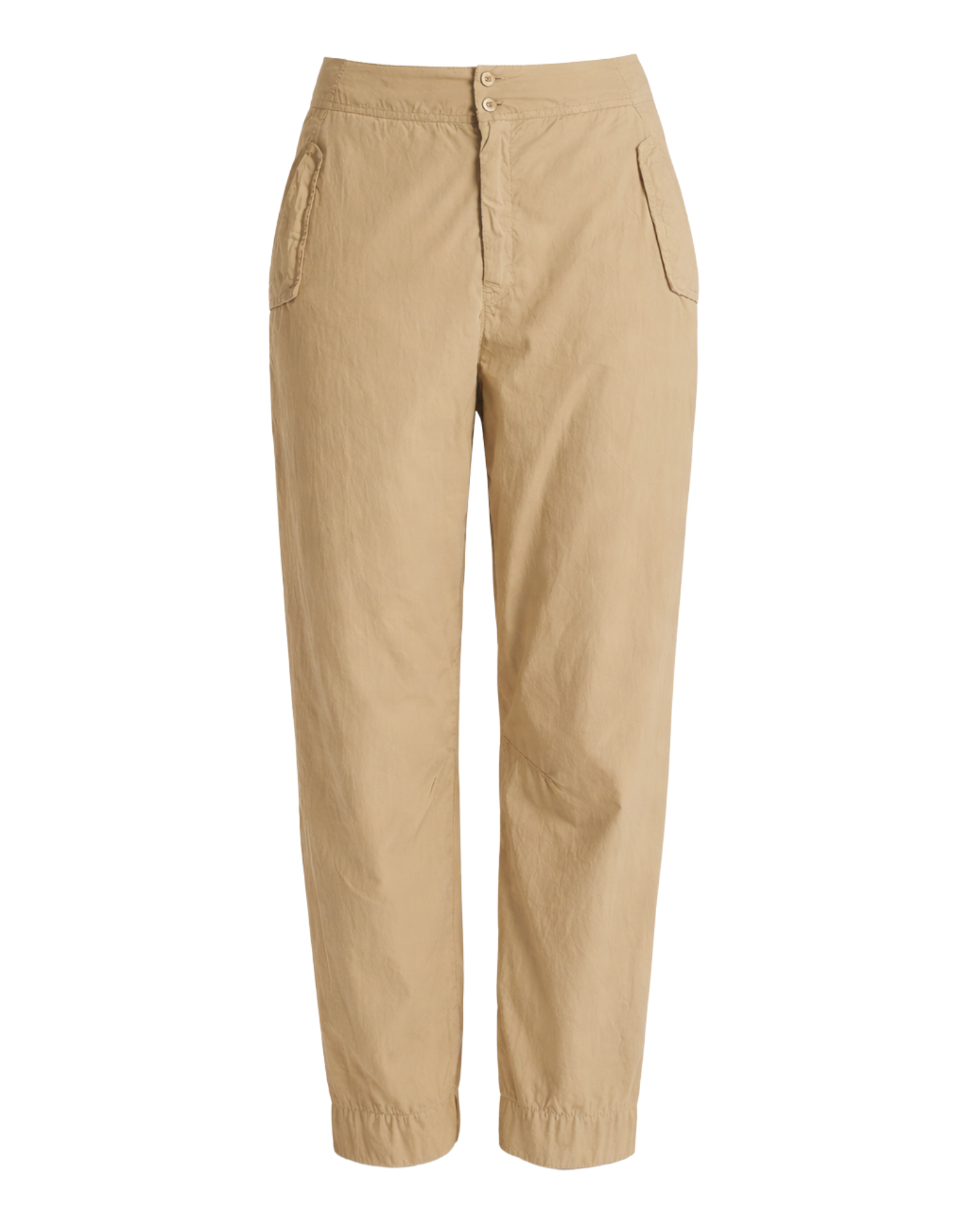 Women’s Baggy Pants In Cotton Poplin Nut